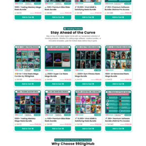 Launch Your Digital Store Like 99DigiHub.com with a 100% Ready Website
