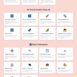 80+ Tools Website Source Code to Launch Your Multi-Tool Website In Min