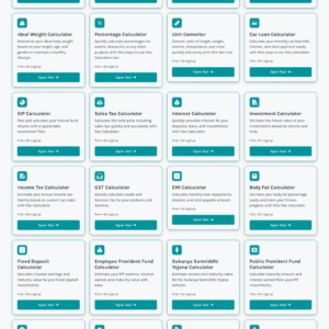 AdSense Ready 32+ Calculator Tools Website In WordPress Using GeneratePress