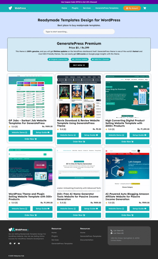 Get Your Own Template, Theme, Plugin Selling Website in WooCommerce Using Elementor